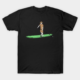 Paddle Boarder Vintage Illustration T-Shirt